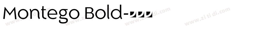 Montego Bold字体转换
